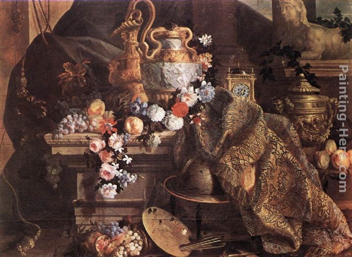 Jean-Baptiste Monnoyer Still-Life of Flowers and Fruits